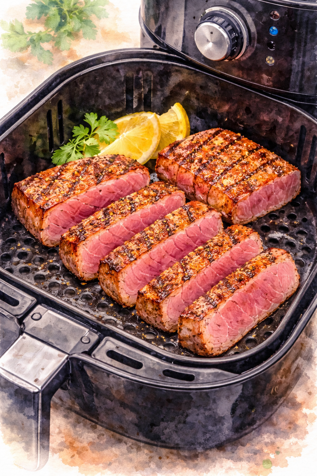 Air Frying Bluefin Tuna Saku