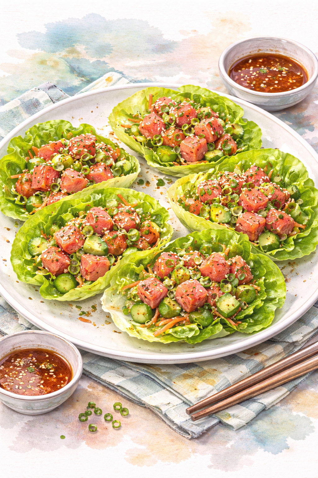 Albacore Tuna Lettuce Wraps