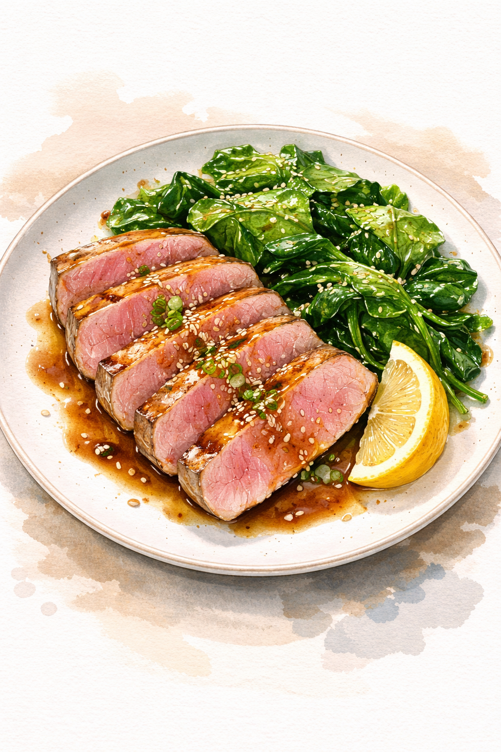 Seared Albacore Tuna with Ginger-Soy