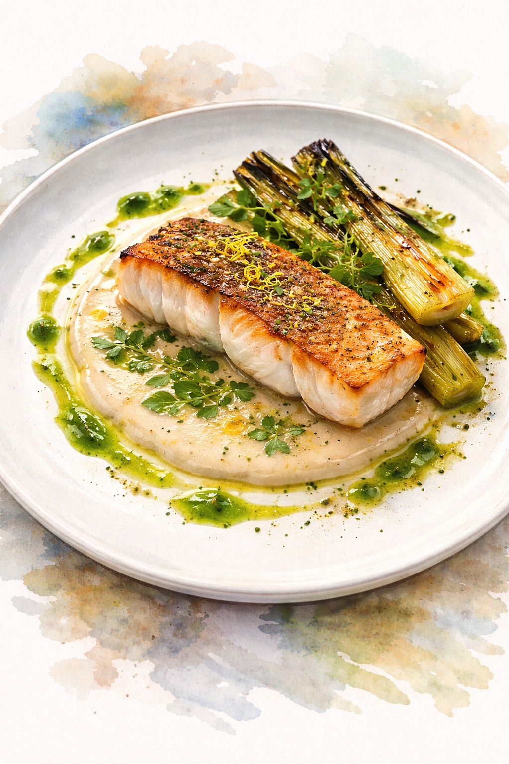 Seared Haddock with Brown Butter Velouté