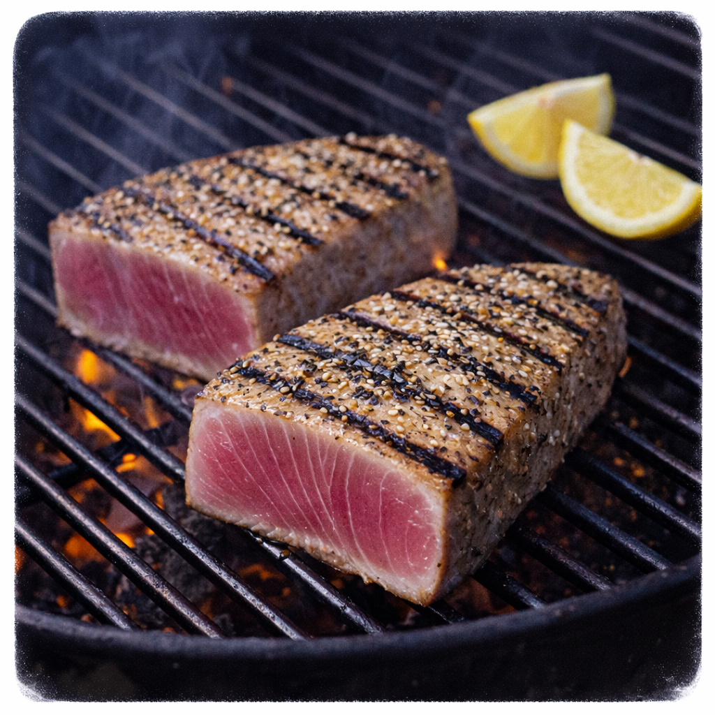 BBQing Albacore Tuna