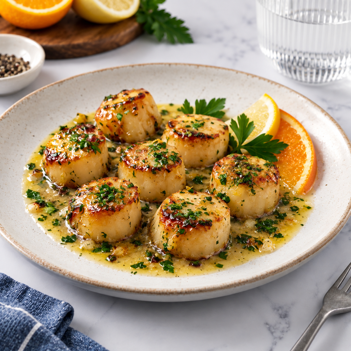 Scallops with Citrus Beurre Blanc