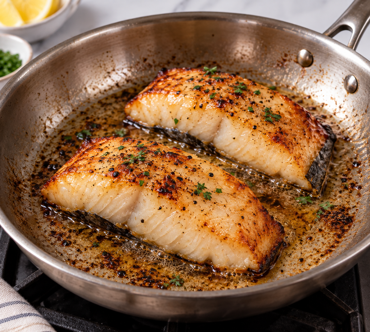 Pan Frying Black Cod