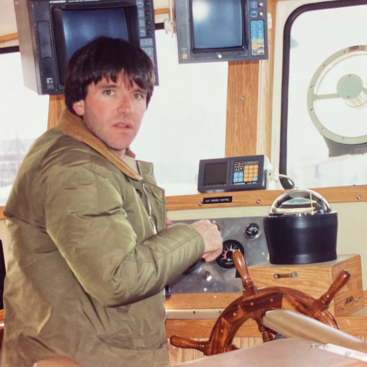 Larry Creaser on Boat