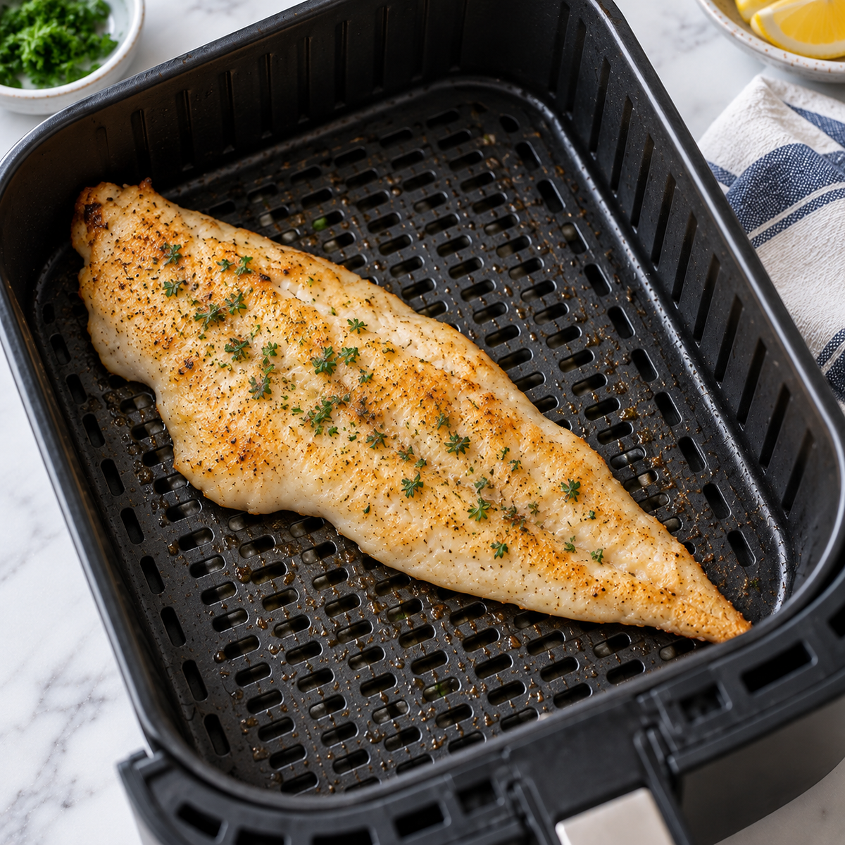 Air Frying Haddock