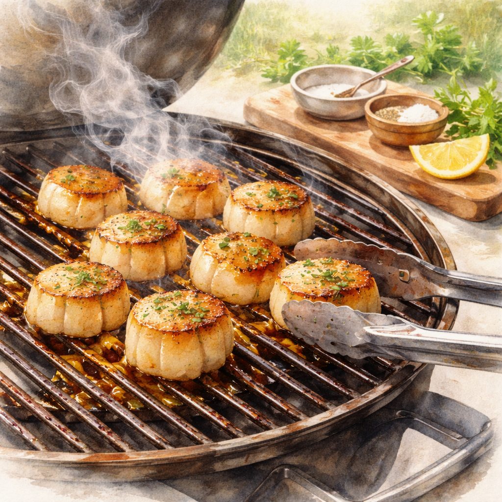 BBQing Scallops