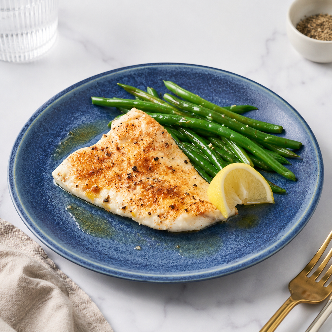 Simple Broiled Haddock