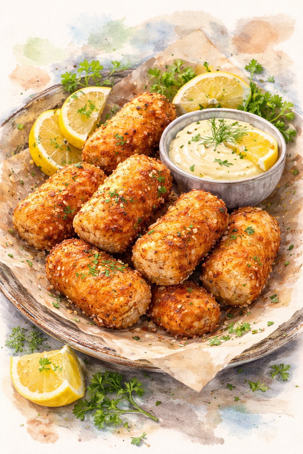 Crispy Cod and Potato Croquettes