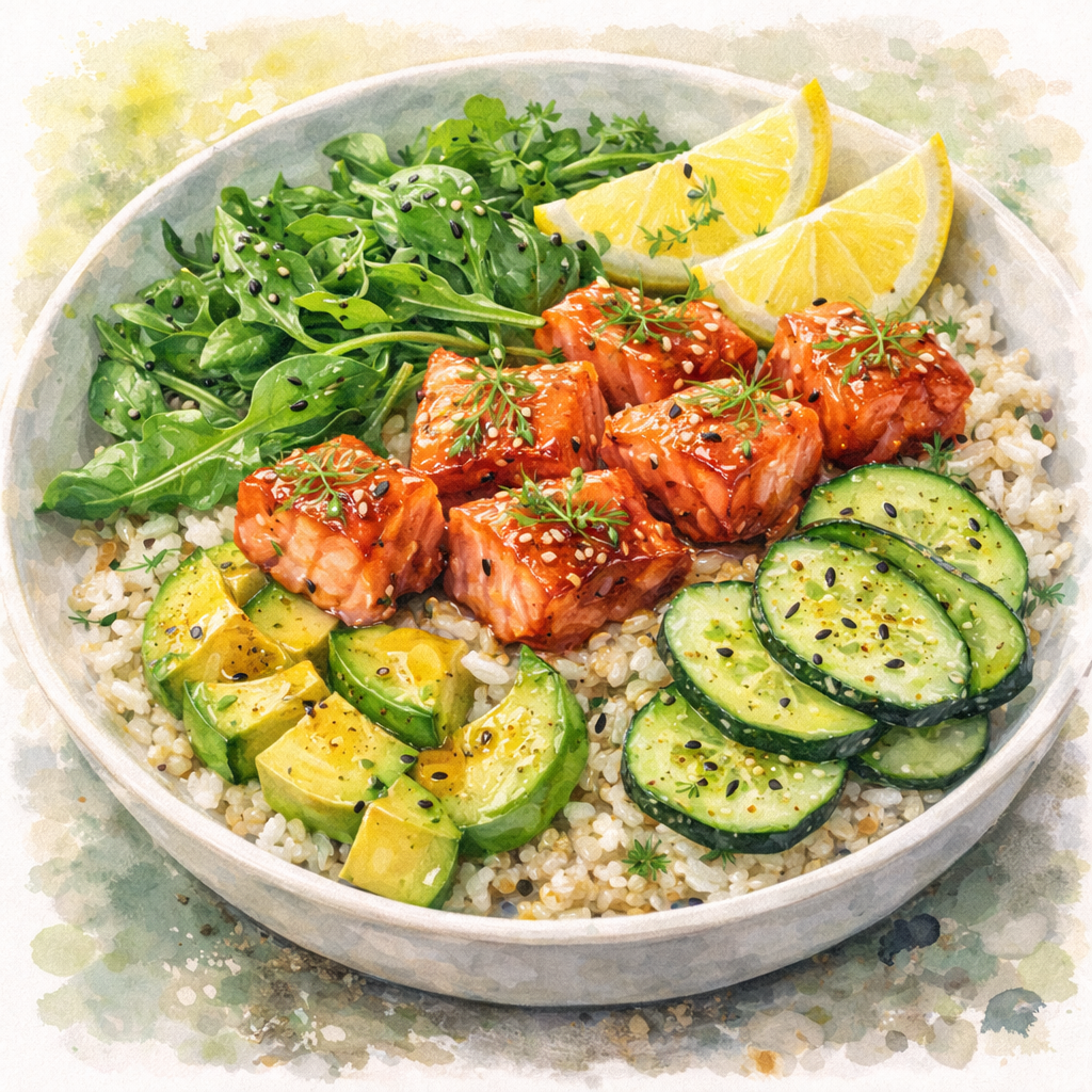 Maple Smoked Salmon Power Bowl