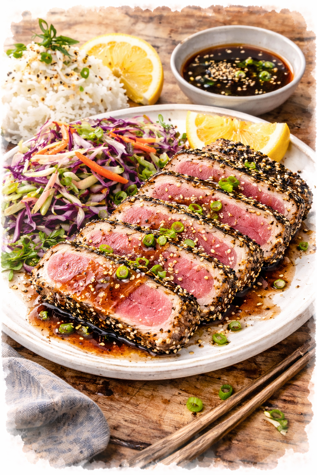Sesame-Crusted Seared Tuna