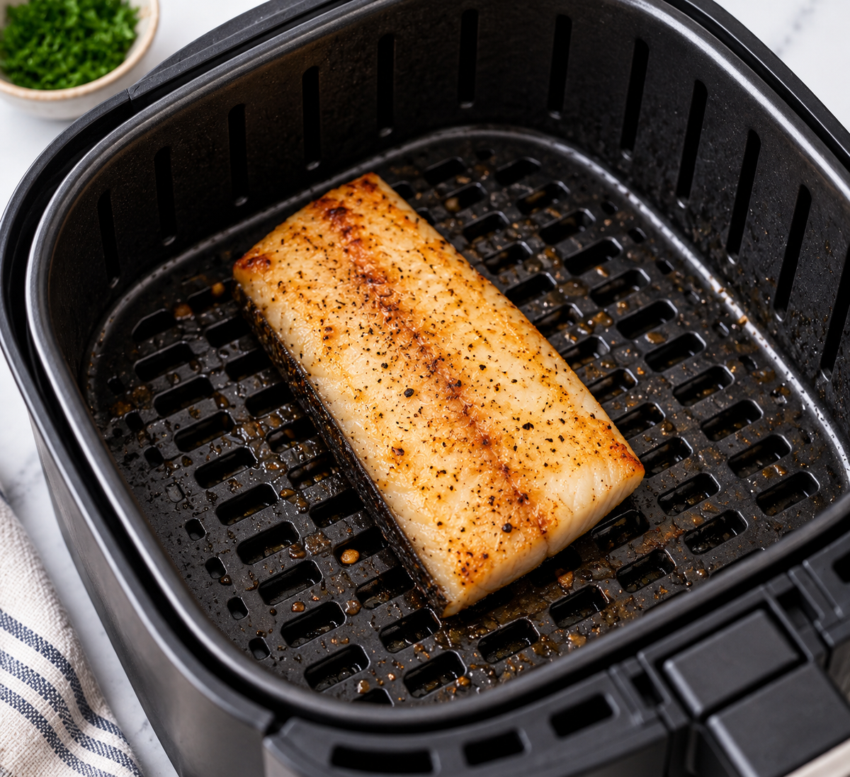 Air Frying Black Cod