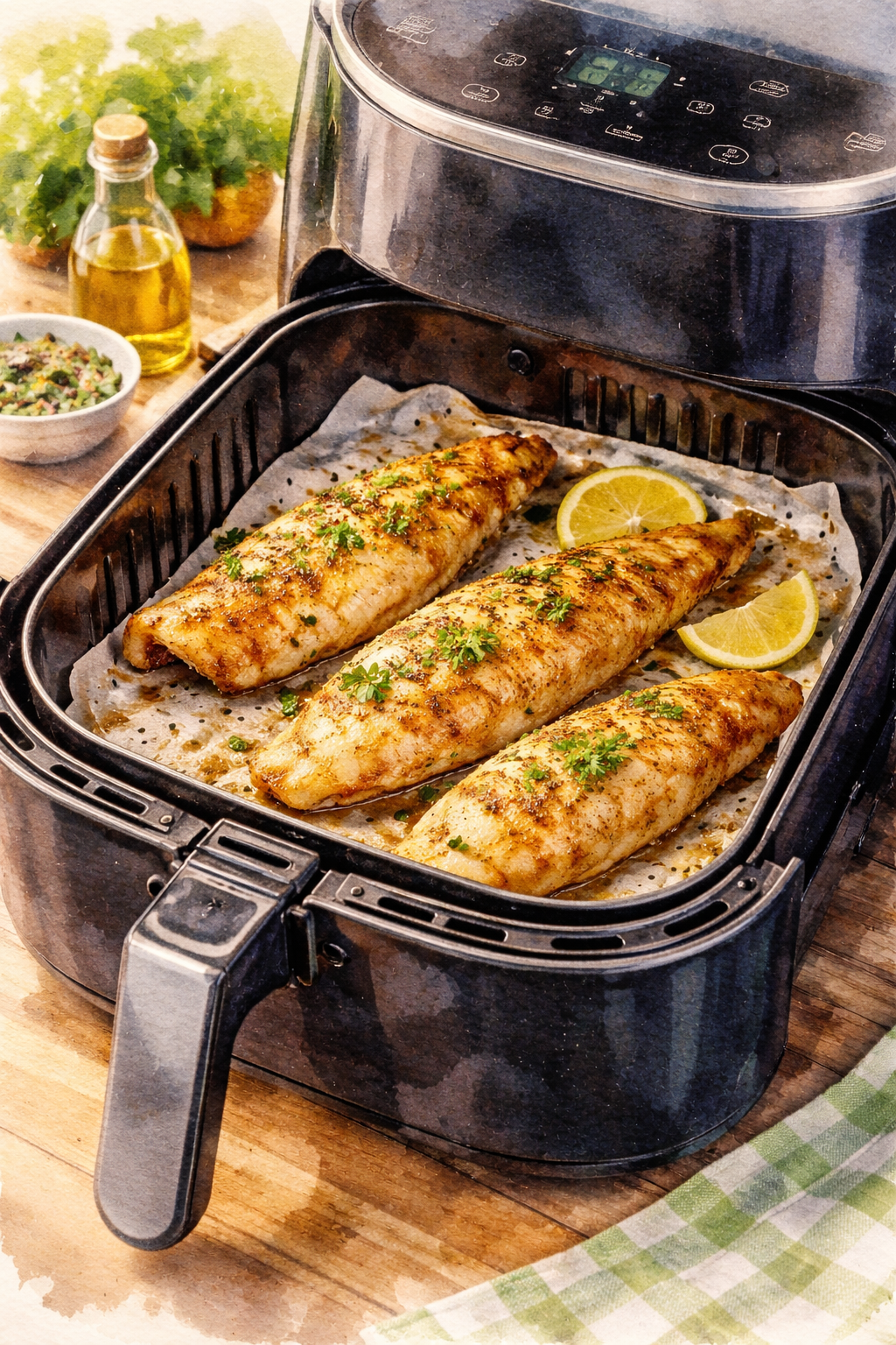 Air Frying Haddock