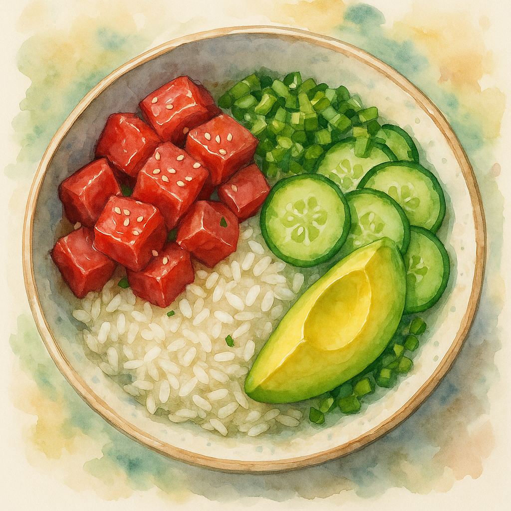 5-Minute Tuna Poke Bowls