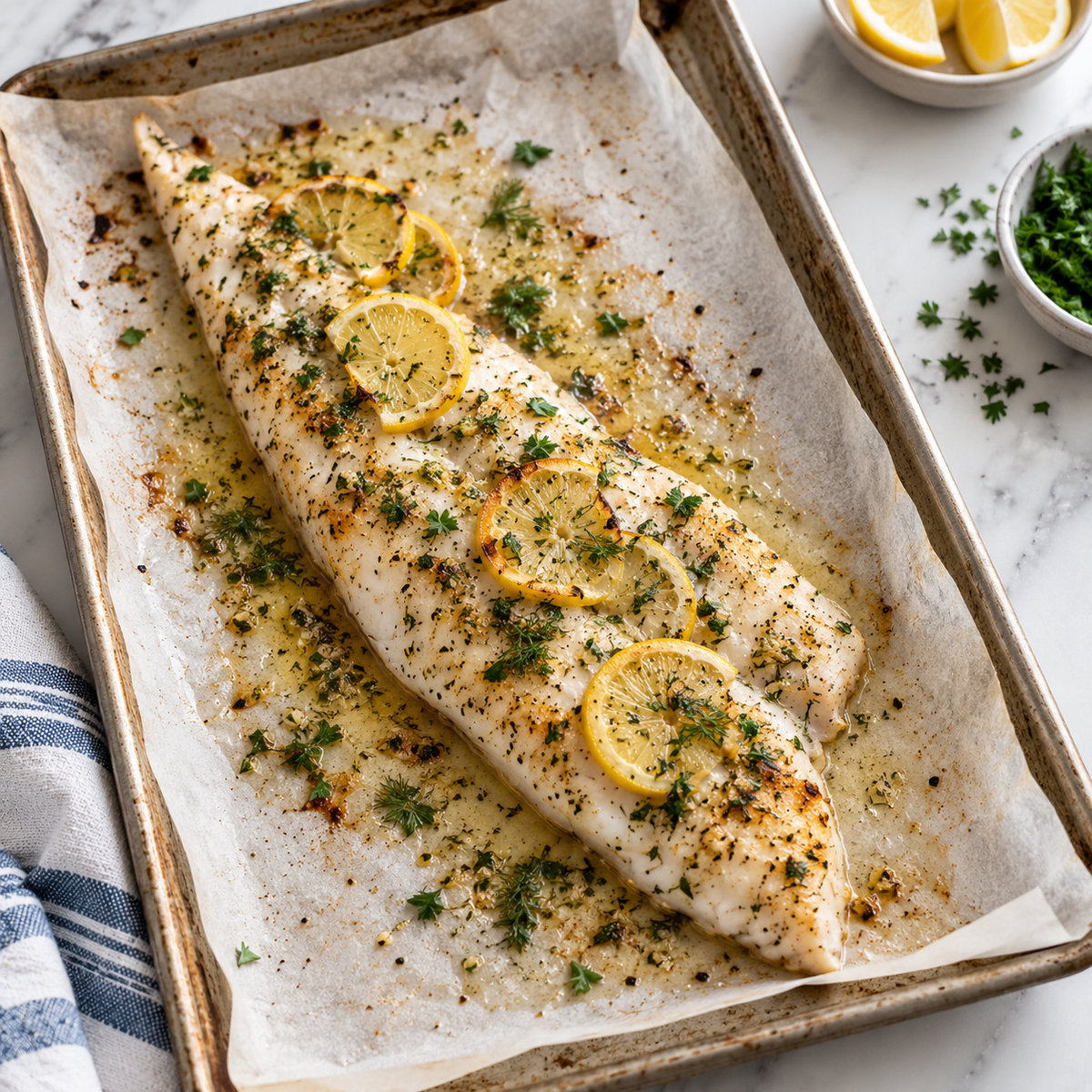 Baked Lemon Herb Haddock