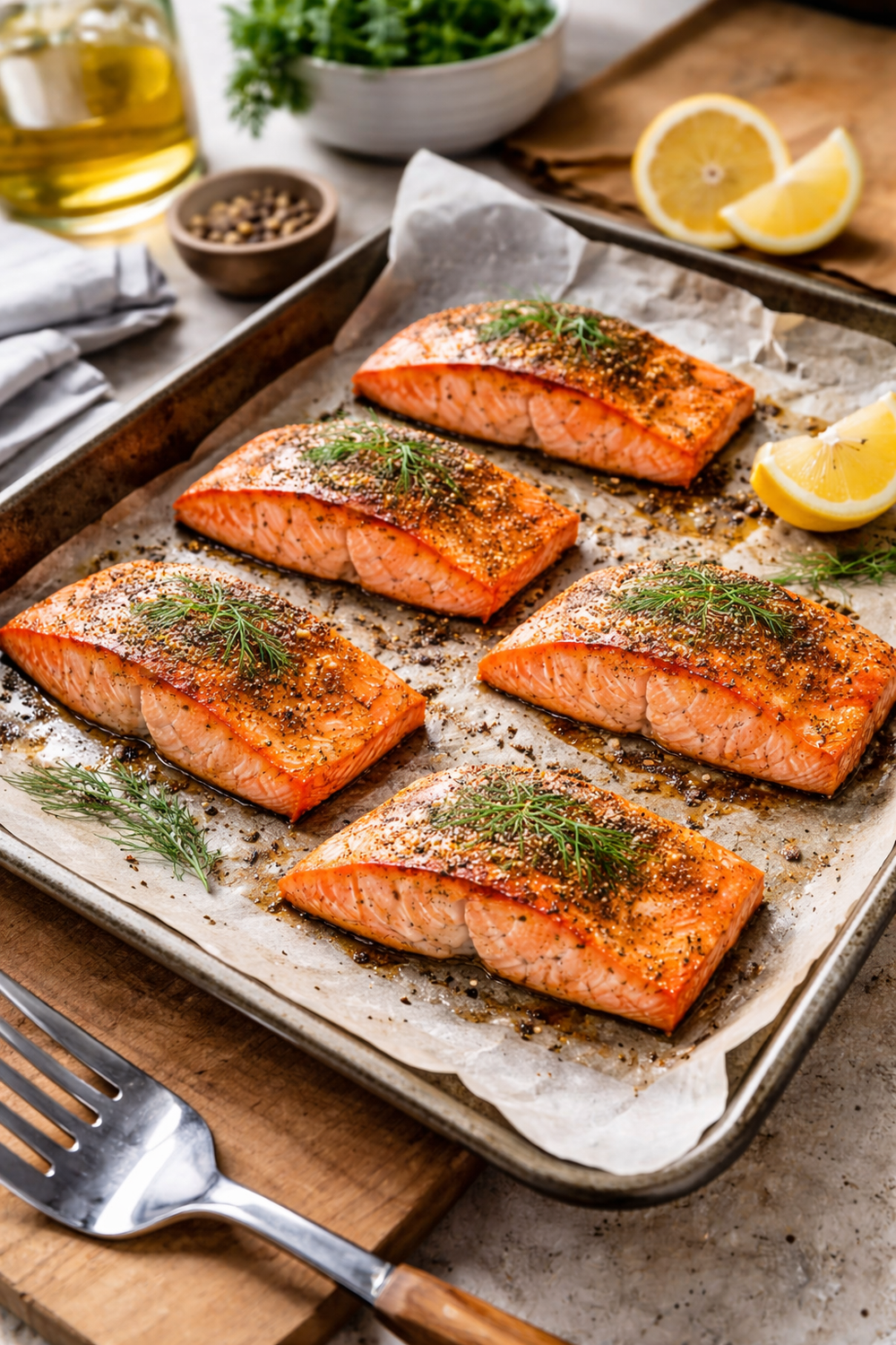 Baking Salmon
