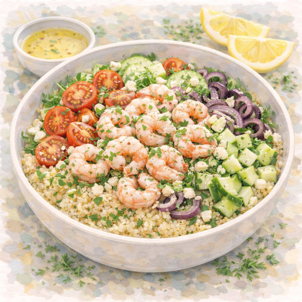 Coldwater Shrimp Mediterranean Grain Bowl