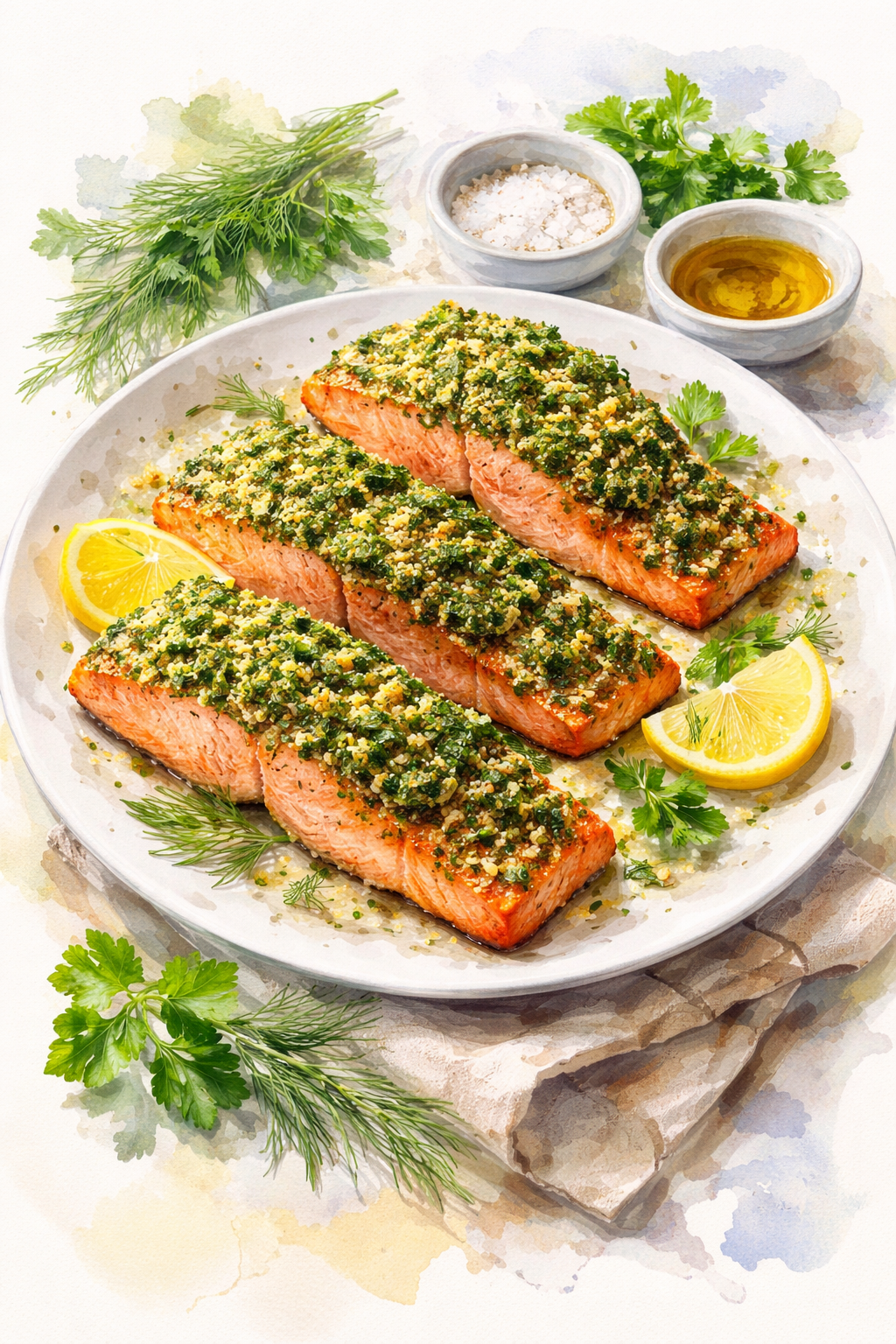 Herb-crusted Salmon