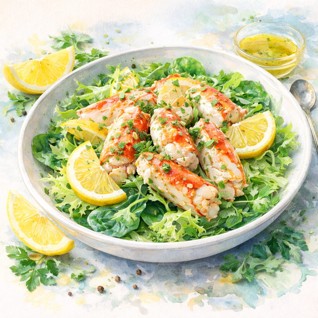 Simple Lemon Snow Crab Salad