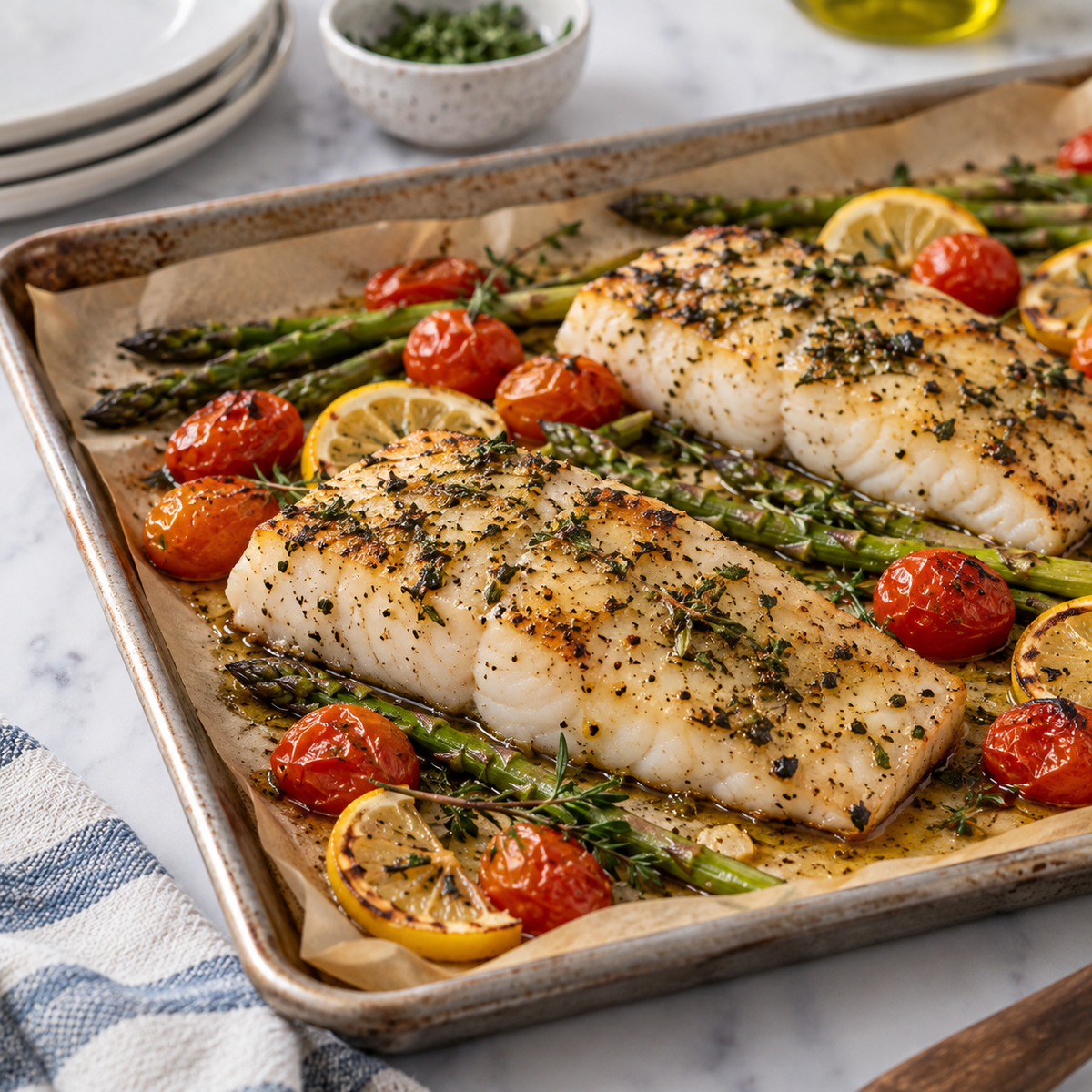 Olive Oil & Herb Roasted Black Cod
