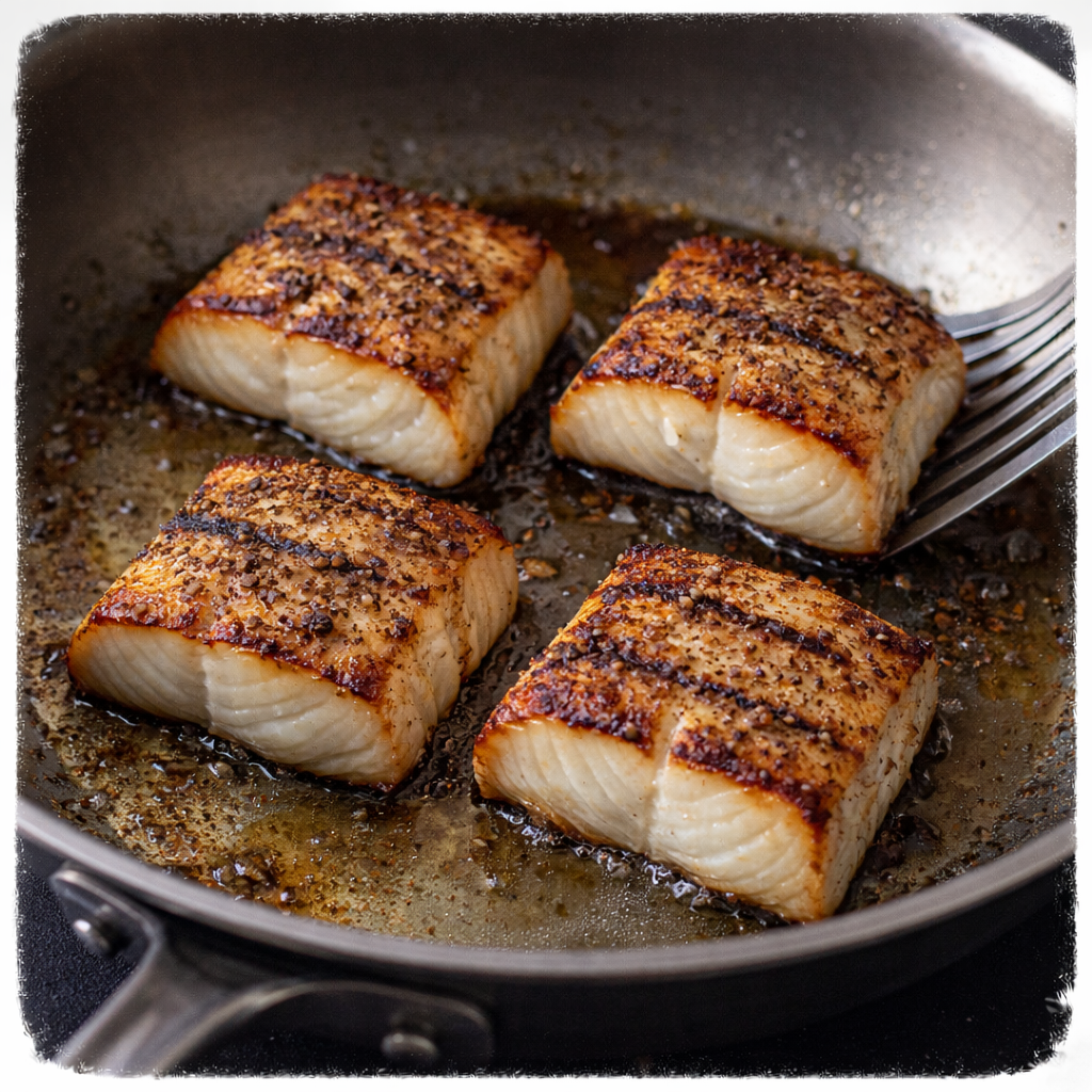 Pan Frying Black Cod