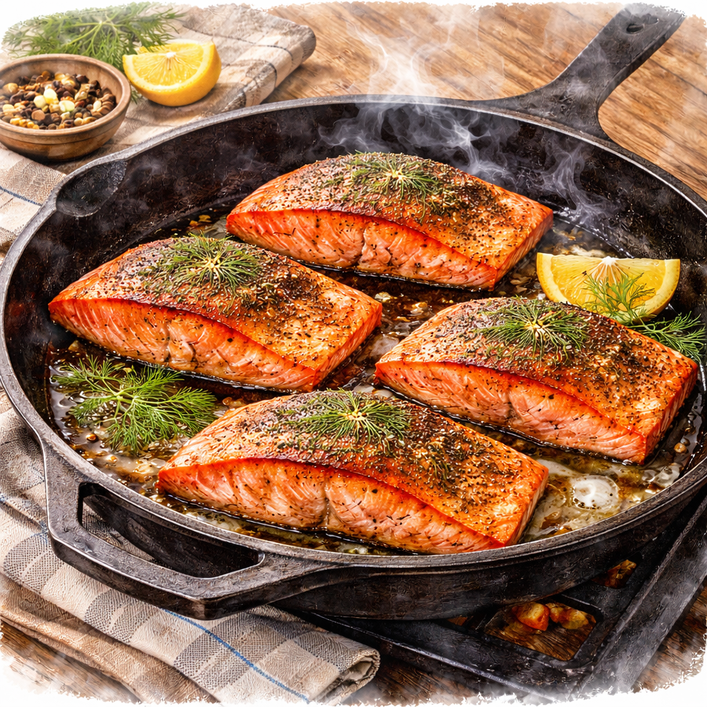 Pan Frying Salmon