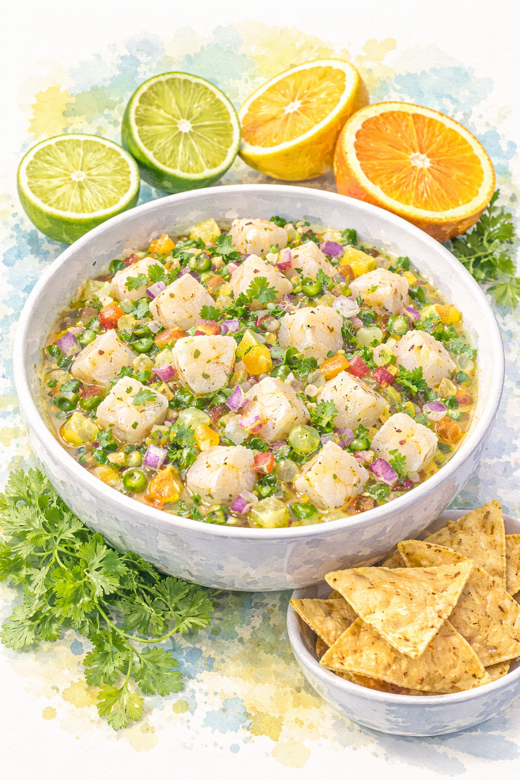 Simple Scallop Ceviche