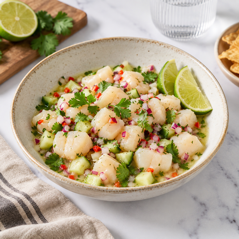 Simple Scallop Ceviche