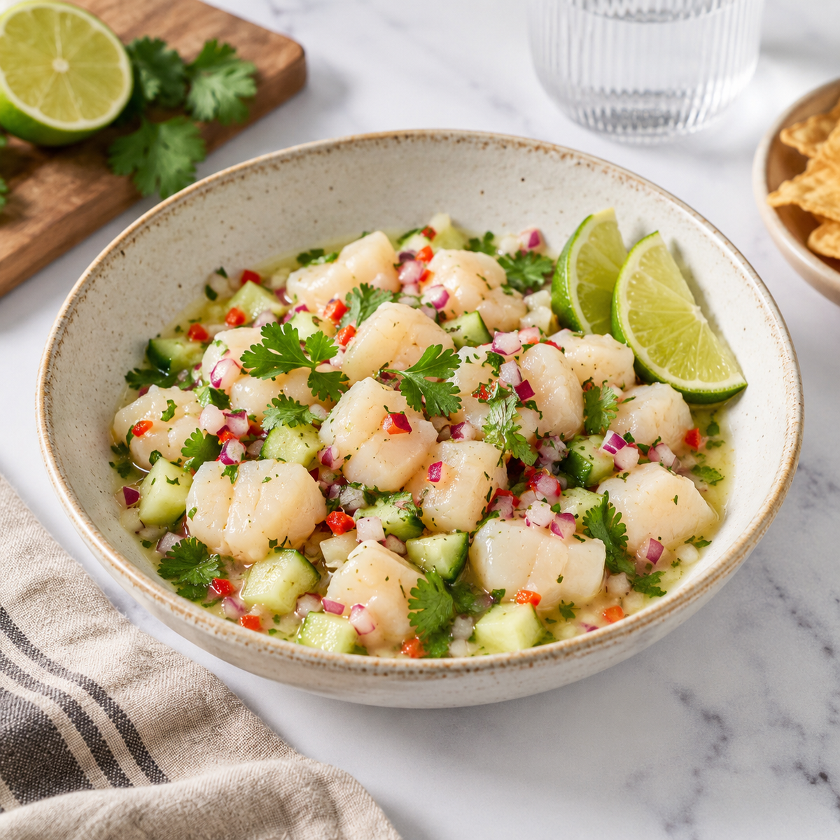 Simple Scallop Ceviche