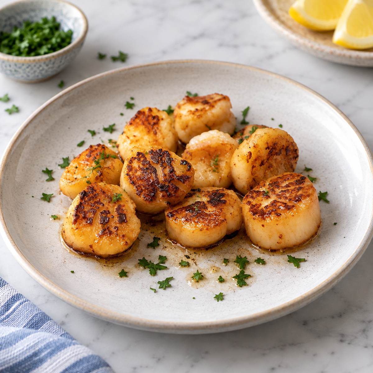 Smoking Scallops