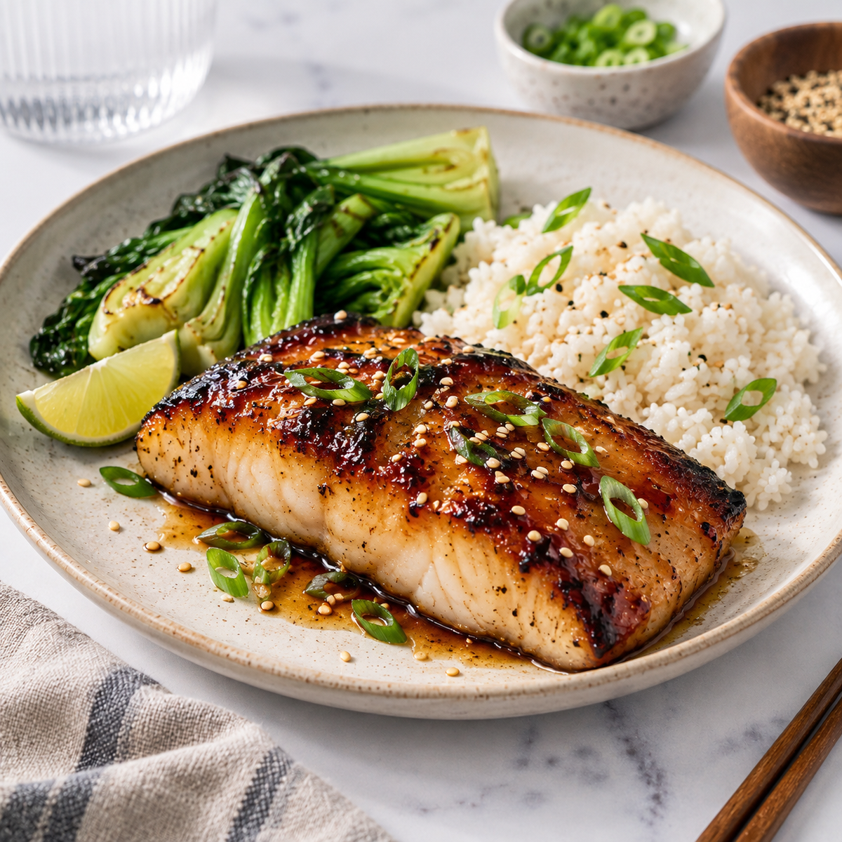 Soy Ginger Glazed Black Cod