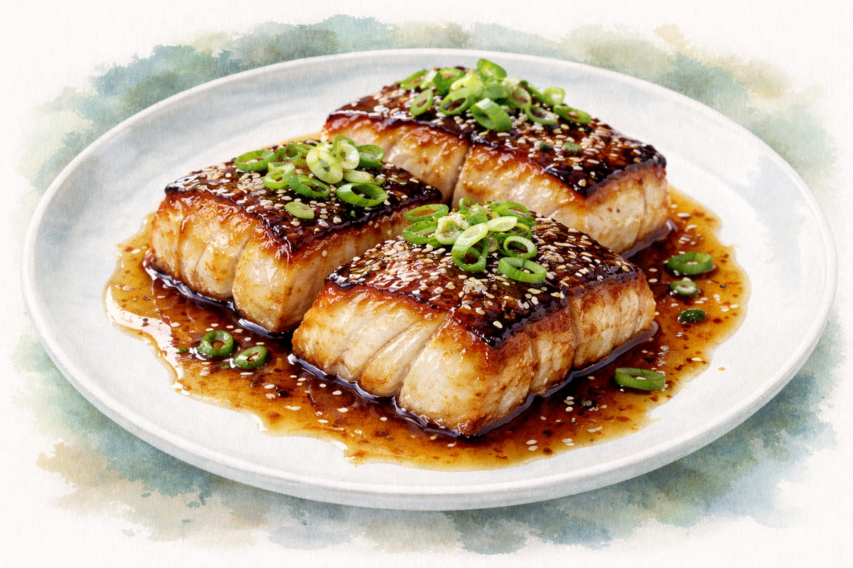 Soy Ginger Glazed Black Cod