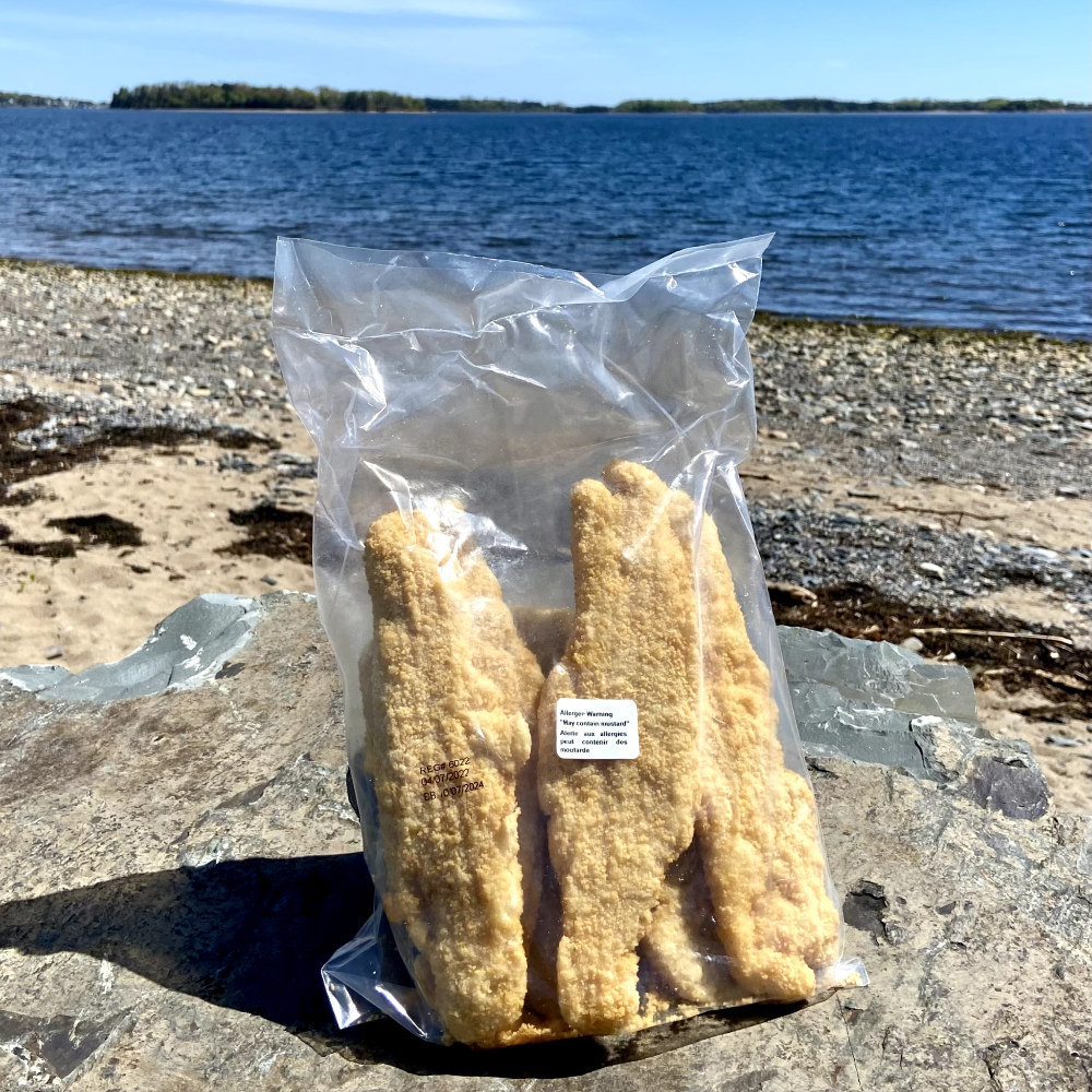 Breaded haddock in bag