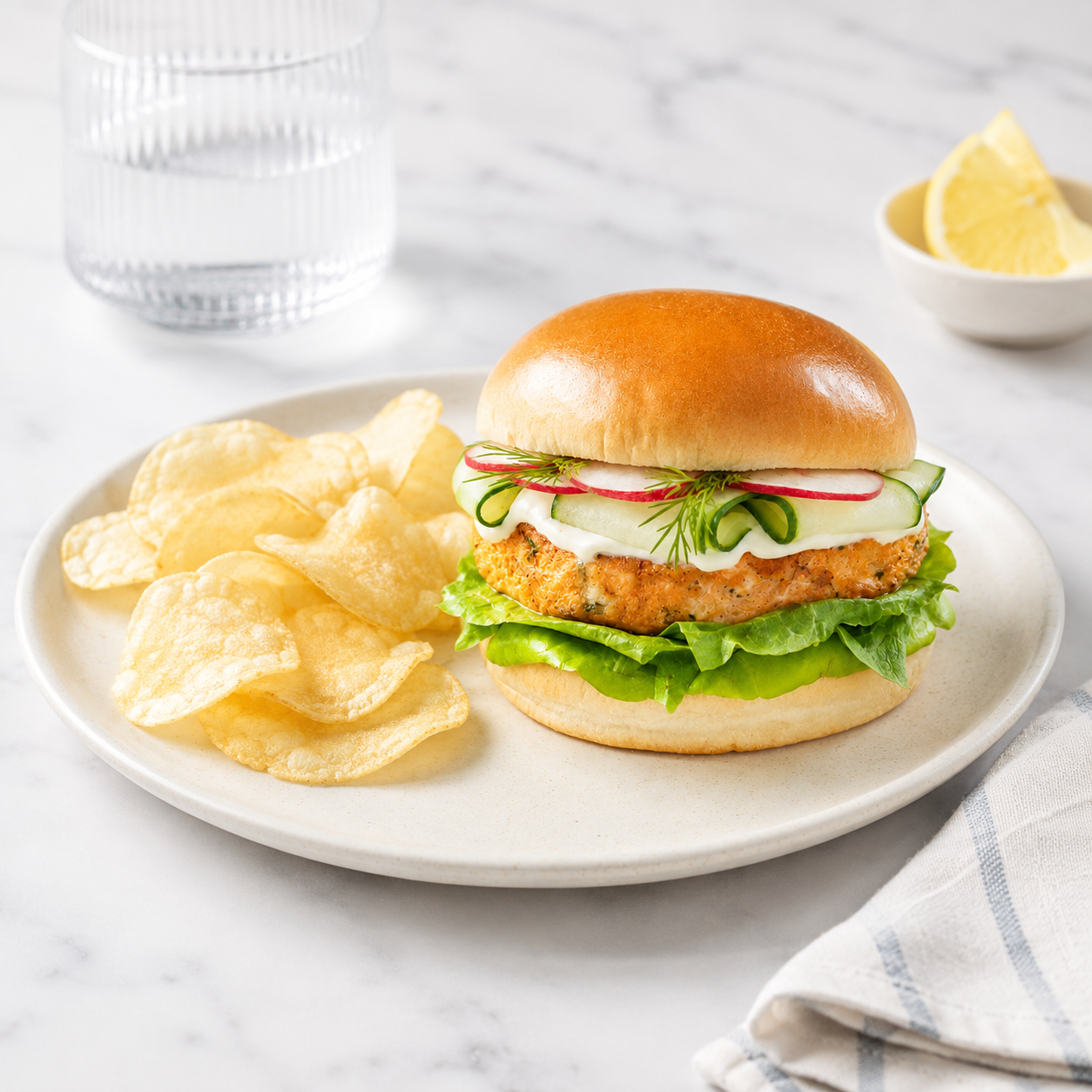 Spinach & Feta Sockeye Salmon Burgers